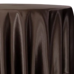 Lamour (Dull) Satin Table Linen in Brown 1266