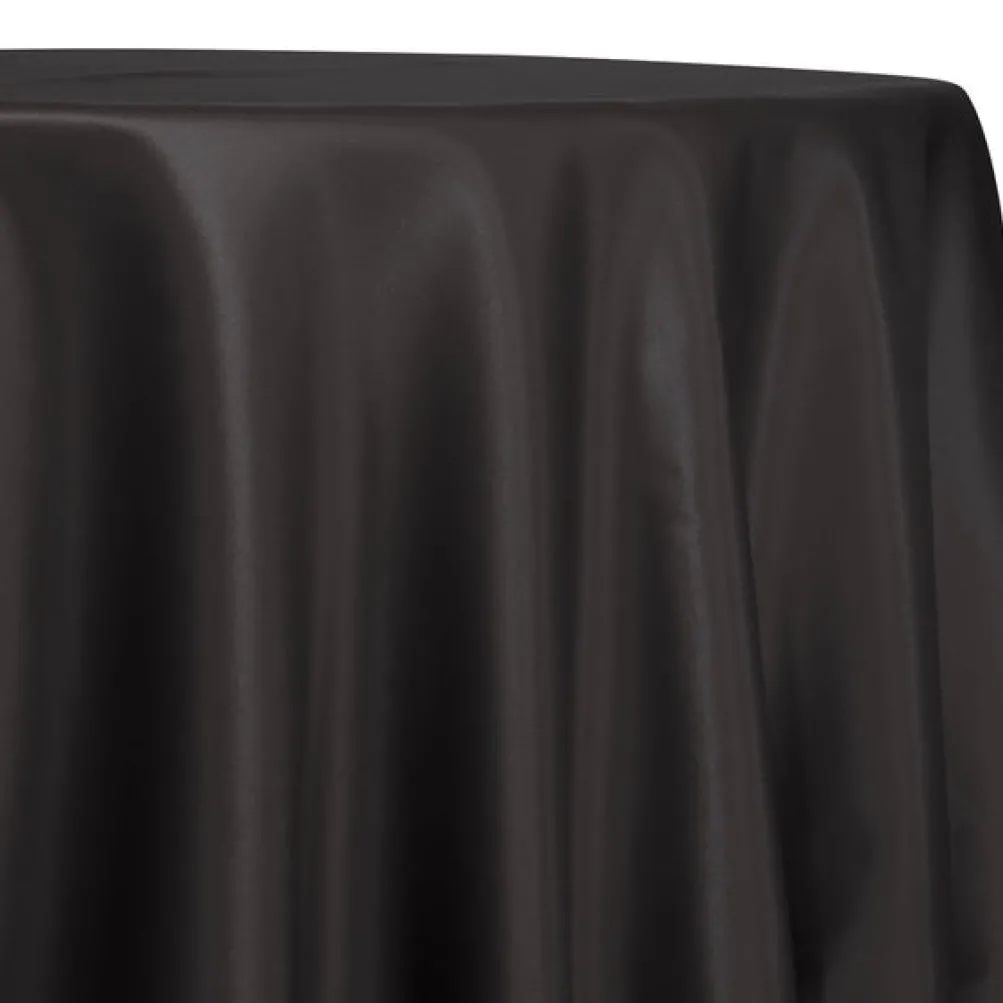 Lamour (Dull) Satin Table Linen in Gray 1665