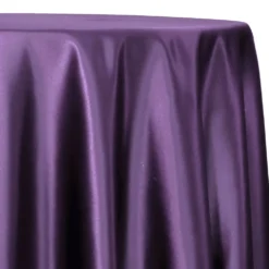 Lamour (Dull) Satin Table Linen in Purple 9685