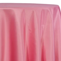Lamour (Dull) Satin Table Linen in Bubble Gum 1688