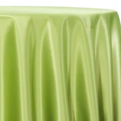 Lamour (Dull) Satin Table Linen in Lime 1296