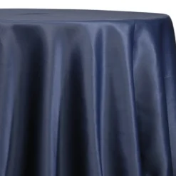 Lamour (Dull) Satin Table Linen in Navy 1245