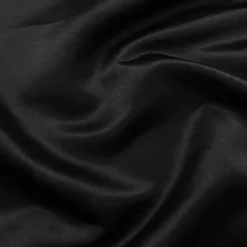Lamour (Dull) Satin Table Linen in Black 1115