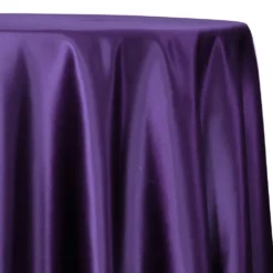 Lamour (Dull) Satin Table Linen in Purple 9687