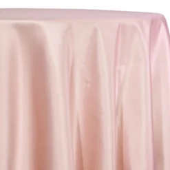 Lamour (Dull) Satin Table Linen in Rose Petal 1900