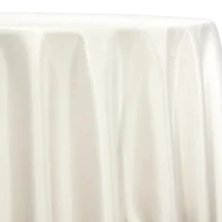 Lamour (Dull) Satin Table Linen in Ivory 1111