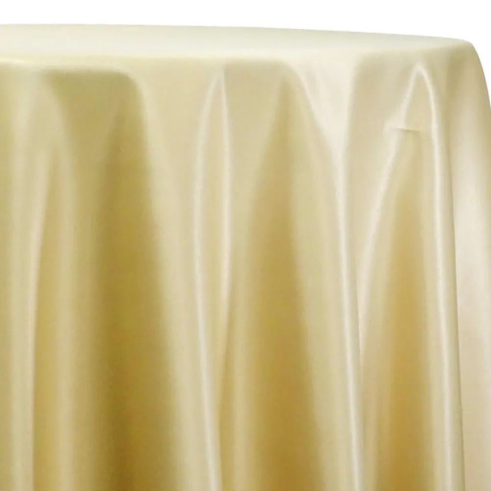 Lamour (Dull) Satin Table Linen in Gold 1325
