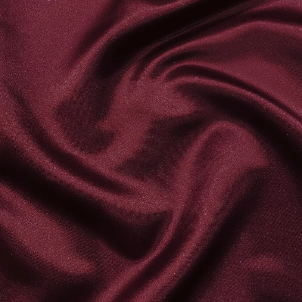 Lamour (Dull) Satin Table Linen in Burgundy 1232