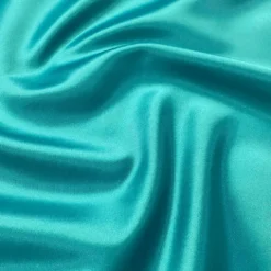 Lamour (Dull) Satin Table Linen in Aqua 1698