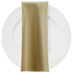 Lamour (Dull) Satin Table Napkin in Gold 1325