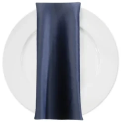 Lamour (Dull) Satin Table Napkin in Navy 1245