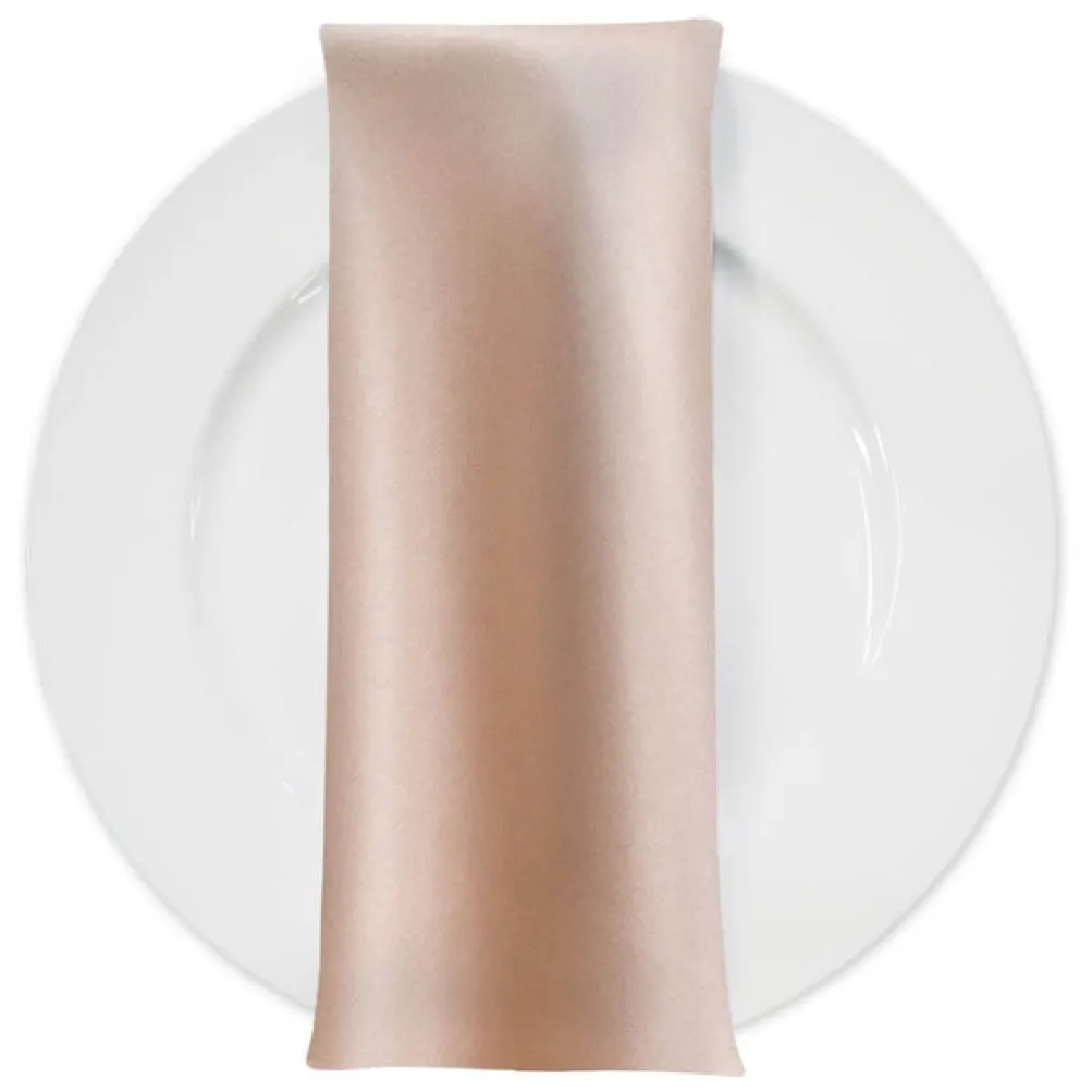 Lamour (Dull) Satin Table Napkin in Taupe 1347
