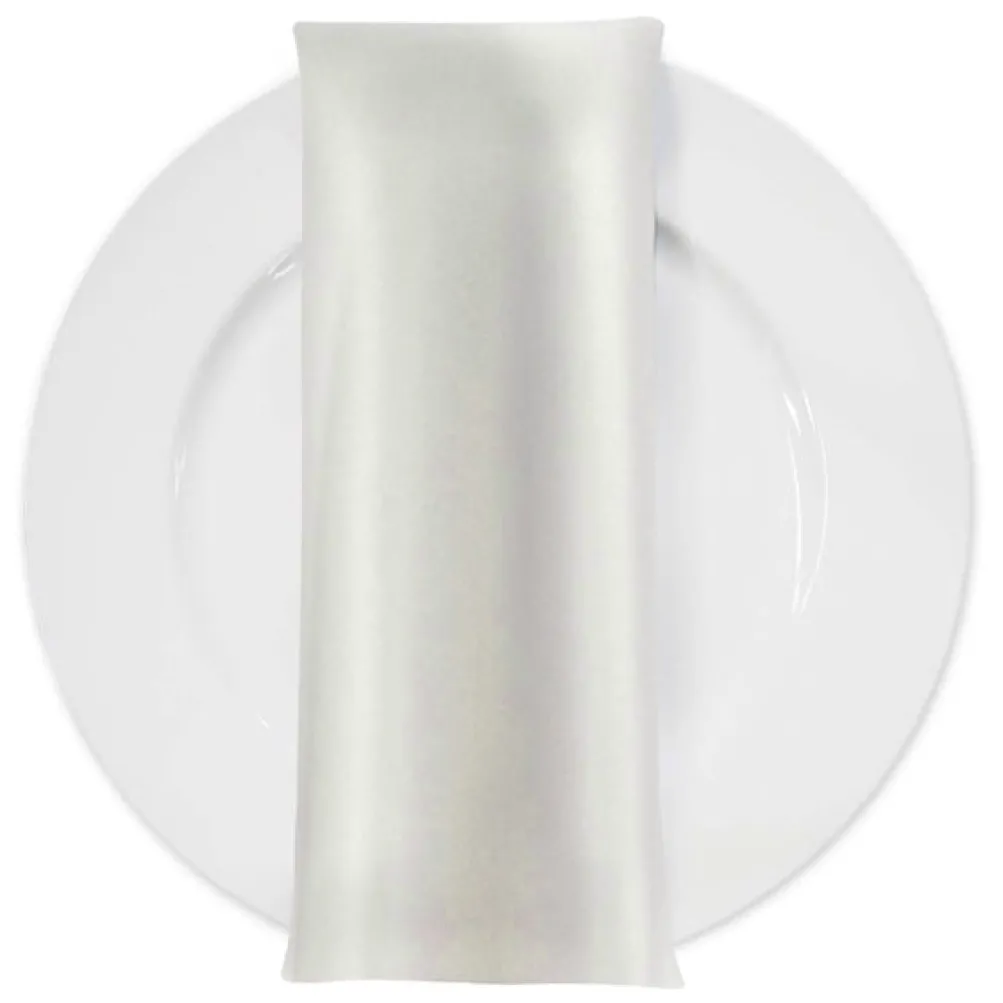 Lamour (Dull) Satin Table Napkin in Off White 1105