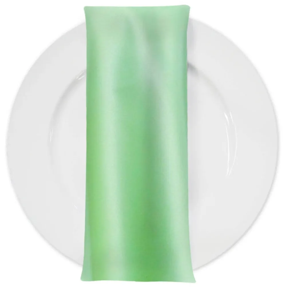 Lamour (Dull) Satin Table Napkin in Teal Green 1645