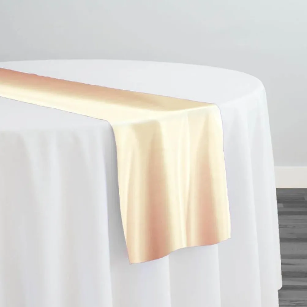 Lamour (Dull) Satin Table Runner in Champagne 1340