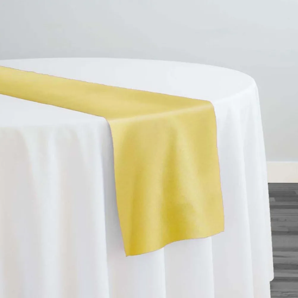 Lamour (Dull) Satin Table Runner in Spa Sorbet 1615