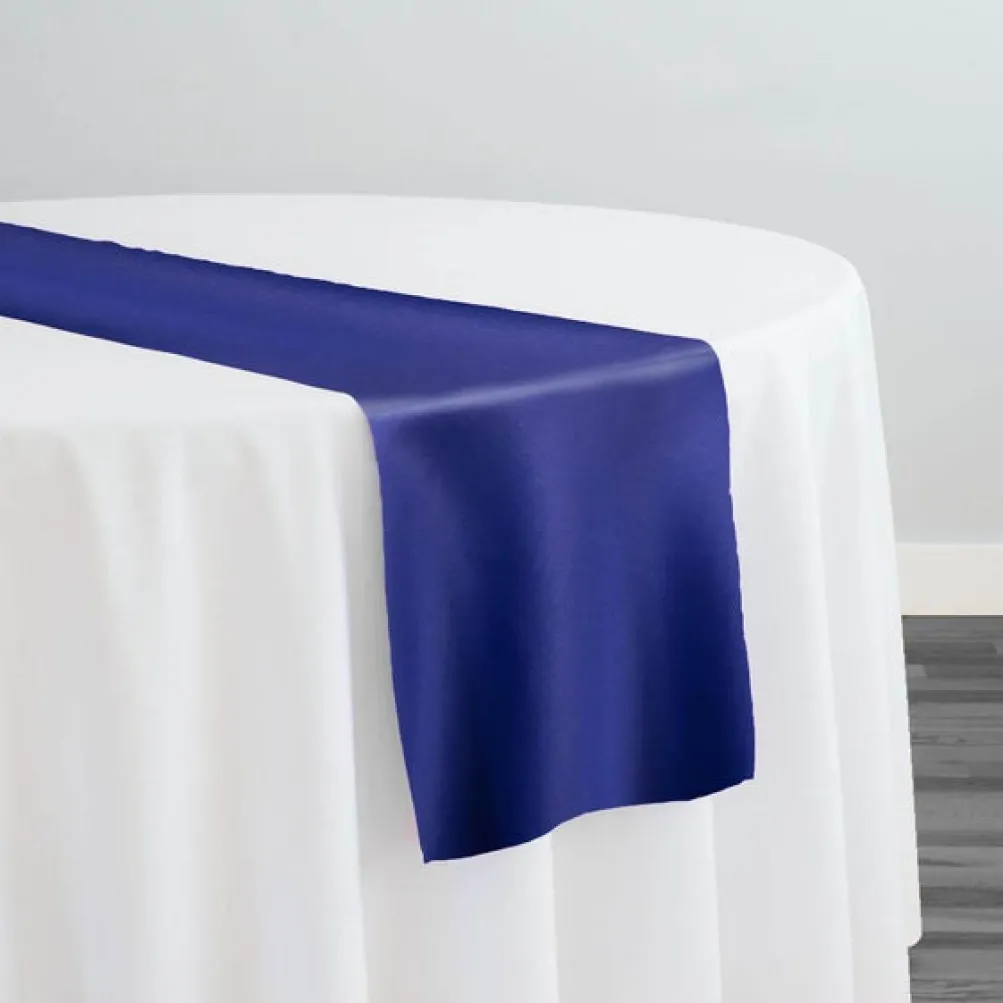 Lamour (Dull) Satin Table Runner in Royal 1147