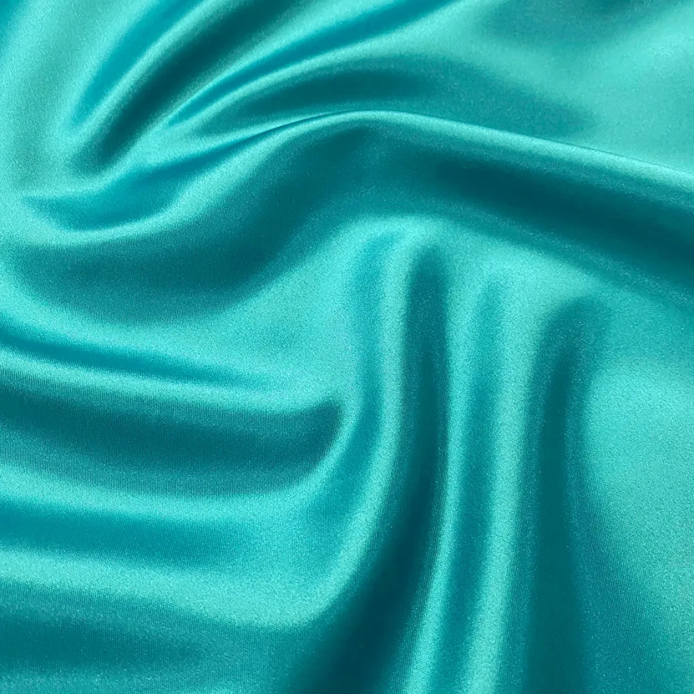Lamour (Dull) Satin Table Runner in Aqua 1698