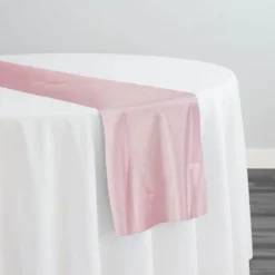 Lamour (Dull) Satin Table Runner in Pink 1157
