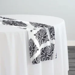 Lamour Prints Table Runner in Classic Damask