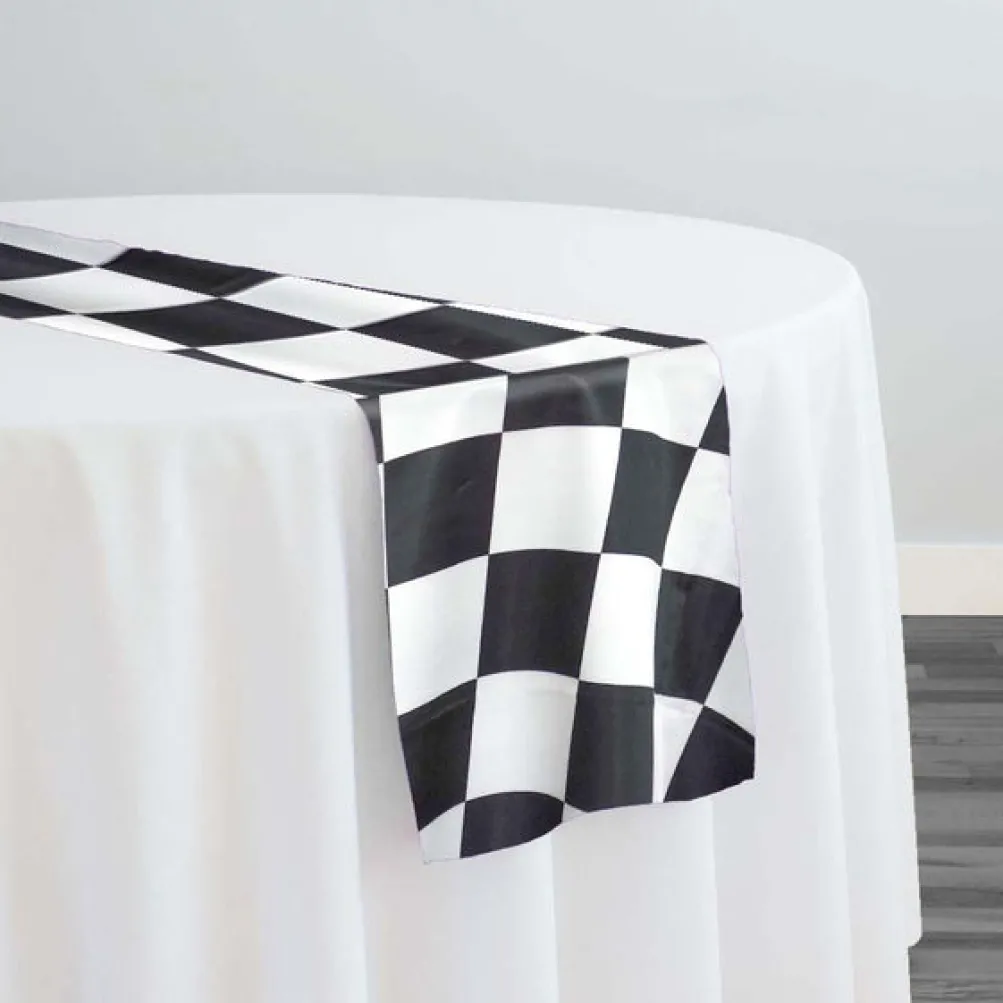 Lamour Prints Table Runner in 4"x4" Checker