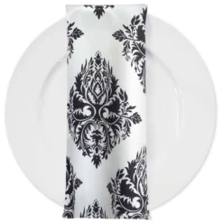 Lamour Print Table Napkin in Classic Damask