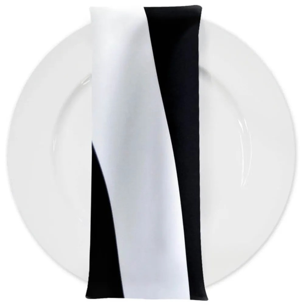 Lamour Print Table Napkin in 4" Stripe