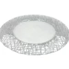 Lattice - Glass Charger Plate in Silver (Item # 0386)