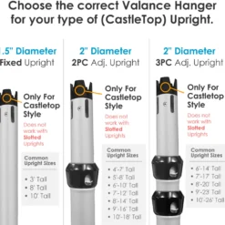 2-Layer Valance Hanger (for CastleTop® uprights)