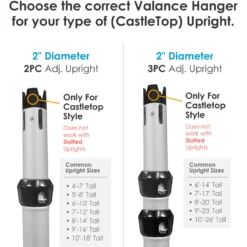 3-Layer Valance Hanger (for CastleTop® uprights)