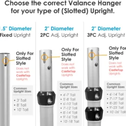 2-Layer Valance Hanger (for slotted uprights)