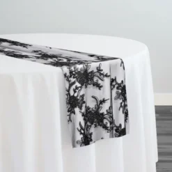 Laylani Lace Table Runner in Black