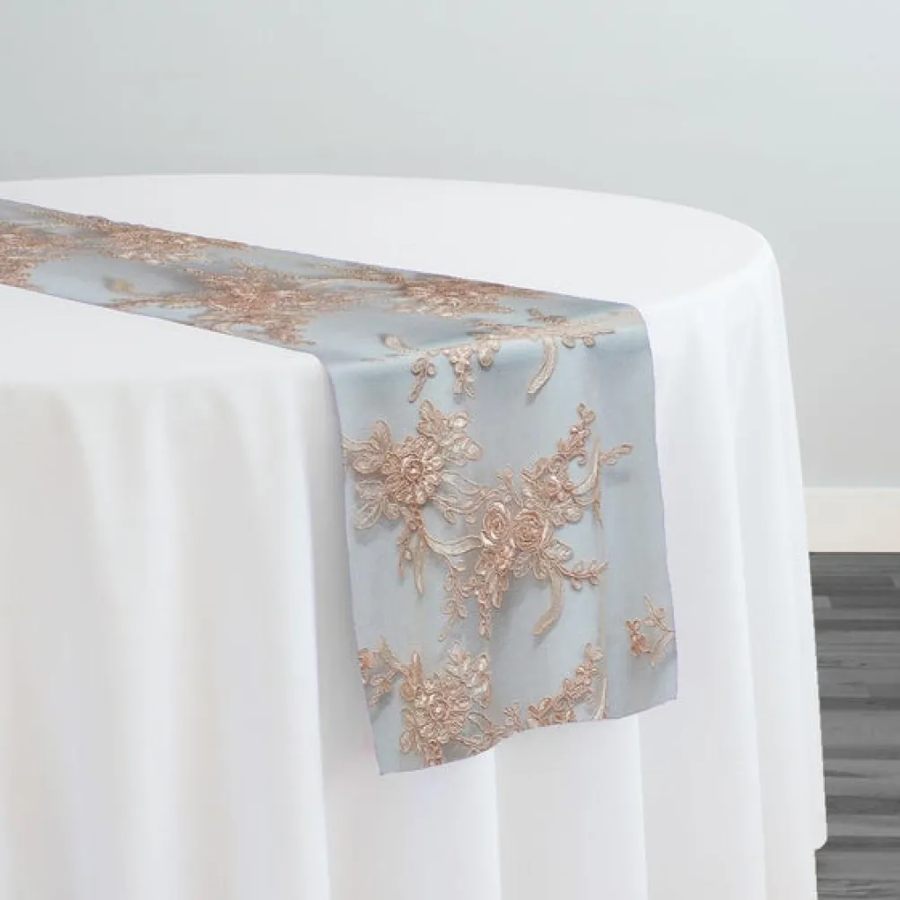 Laylani Lace Table Runner in Champagne