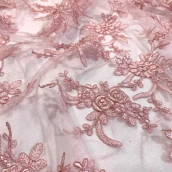 Laylani Lace Table Runner in Dusty Rose