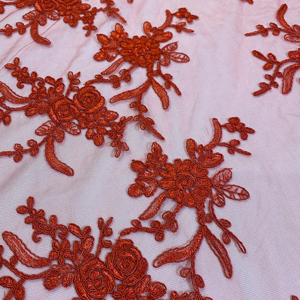 Laylani Lace Table Runner in Red