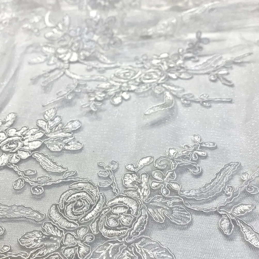 Laylani Lace (w/ Poly Lining) Table Napkin in White