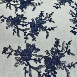 Laylani Lace (w/ Poly Lining) Table Napkin in Navy