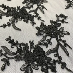 Laylani Lace (w/ Poly Lining) Table Napkin in Black