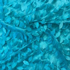Leaf Hanging Taffeta Table Linen in Oasis