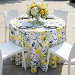 Lemon Cantina (Poly Print) Table Linen