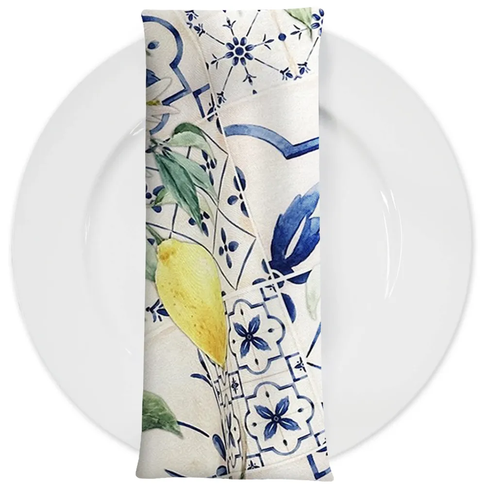 Lemon Cantina (Poly Print) Table Napkin