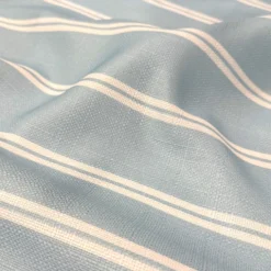 Lexington Stripe (Slub Print) Table Linen in Lt Blue
