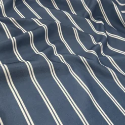Lexington Stripe (Slub Print) Table Linen in Navy