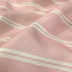 Lexington Stripe (Slub Print) Table Runner in Pink