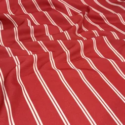 Lexington Stripe (Slub Print) Table Runner in Red