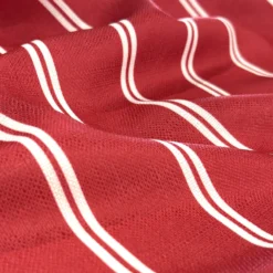 Lexington Stripe (Slub Print) Table Runner in Red
