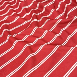 Lexington Stripe (Slub Print) Table Runner in Red