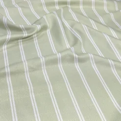 Lexington Stripe (Slub Print) Table Runner in Sage