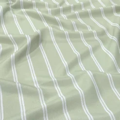Lexington Stripe (Slub Print) Table Napkin in Sage