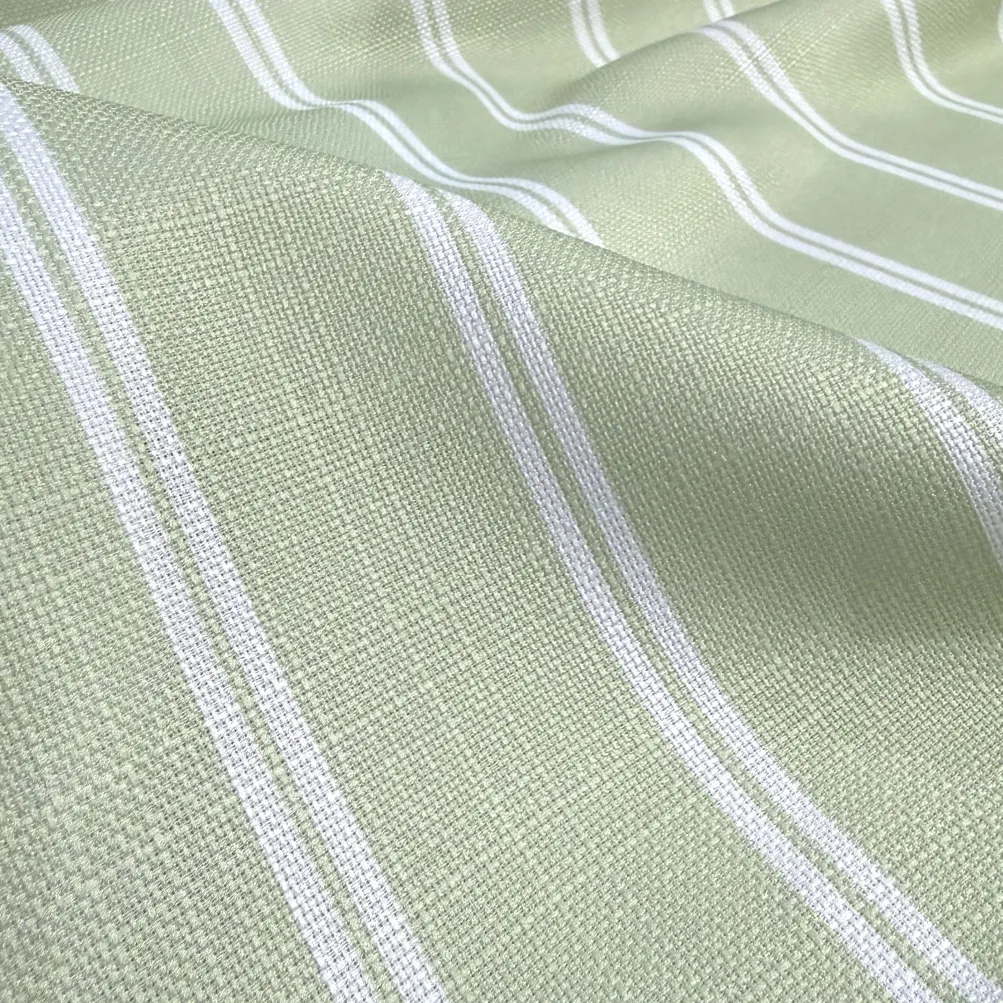 Lexington Stripe (Slub Print) Table Napkin in Sage